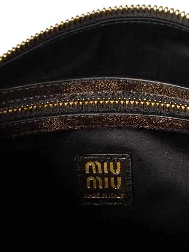 Miu Miu Women's Pocket Nappa Leather Shoulder Bag - Brown | Thumbnail 8 Miu Miu Women's Pocket Nappa Leather Shoulder Bag - Brown | Thumbnail 8