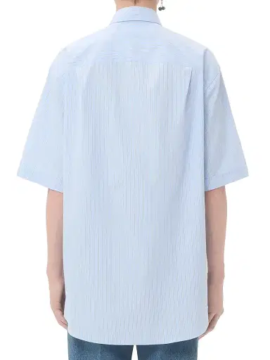 Valentino Garavani Men's Embroidered Cotton Shirt - Sky Blue - Size 16 | Thumbnail 4 Valentino Garavani Men's Embroidered Cotton Shirt - Sky Blue - Size 16 | Thumbnail 4
