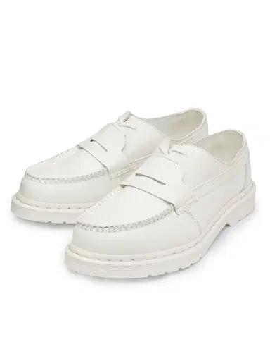 MM6 Maison Margiela Men's Dr. Martens x 1461 Penton Leather Mash-Up Loafers - Vintage White | Thumbnail 2 MM6 Maison Margiela Men's Dr. Martens x 1461 Penton Leather Mash-Up Loafers - Vintage White | Thumbnail 2