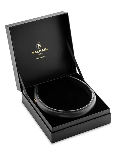 Balmain Hair Women's Gold-Plated Leather Puffed Headband | Thumbnail 2 Balmain Hair Women's Gold-Plated Leather Puffed Headband | Thumbnail 2