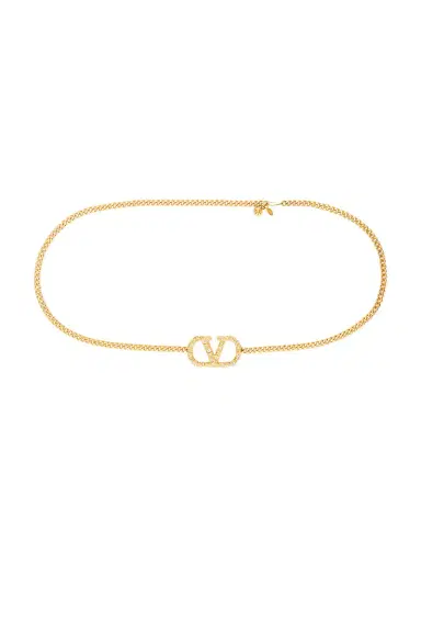 Valentino Garavani V Logo Signature Chain Belt | Thumbnail 1 Valentino Garavani V Logo Signature Chain Belt | Thumbnail 1
