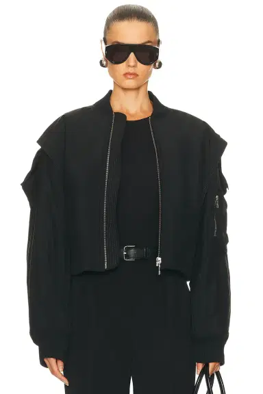 Jean Paul Gaultier Hidden Hood Bomber Jacket | Thumbnail 1 Jean Paul Gaultier Hidden Hood Bomber Jacket | Thumbnail 1