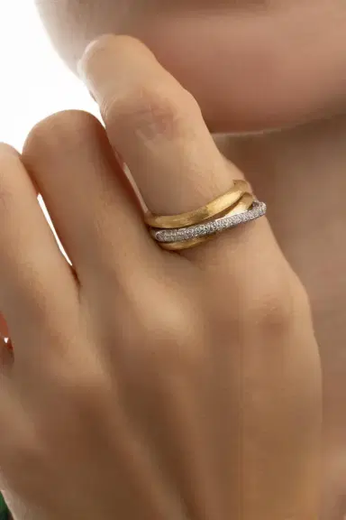 MARCO BICEGO Three Strand Diamond Jaipur Ring | Thumbnail 6 MARCO BICEGO Three Strand Diamond Jaipur Ring | Thumbnail 6