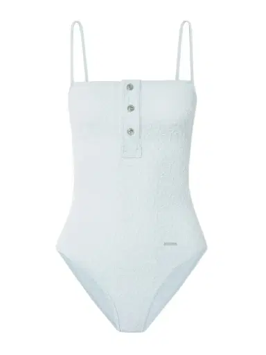 Bottega Veneta Button-detailed Floral Cloqué Swimsuit | Thumbnail 1 Bottega Veneta Button-detailed Floral Cloqué Swimsuit | Thumbnail 1
