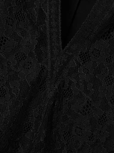 Brandon Maxwell The Eloise Chantilly Lace And Crepe Top | Thumbnail 4 Brandon Maxwell The Eloise Chantilly Lace And Crepe Top | Thumbnail 4