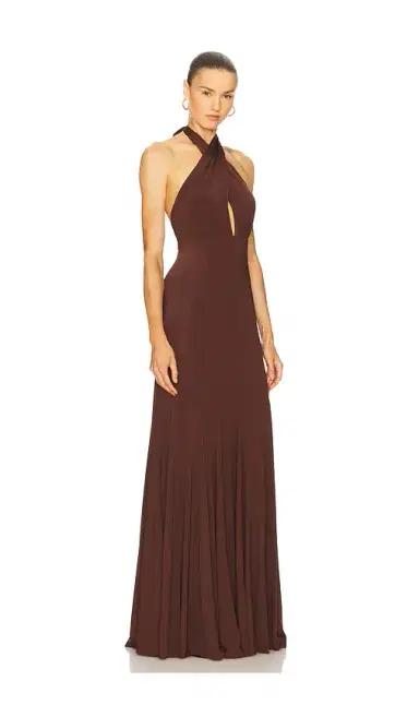 Alice + Olivia Alice + Olivia Evelina Halter Maxi Dress | Thumbnail 2 Alice + Olivia Alice + Olivia Evelina Halter Maxi Dress | Thumbnail 2