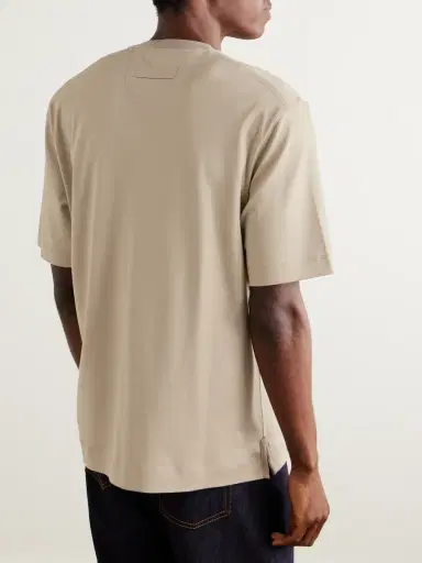 Zegna Cotton and Silk-Blend Jersey T-Shirt - Men | Thumbnail 4 Zegna Cotton and Silk-Blend Jersey T-Shirt - Men | Thumbnail 4