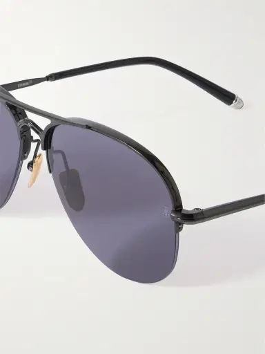 Jacques Marie Mage Amelia Aviator-Style Metal Sunglasses - Men | Thumbnail 3 Jacques Marie Mage Amelia Aviator-Style Metal Sunglasses - Men | Thumbnail 3