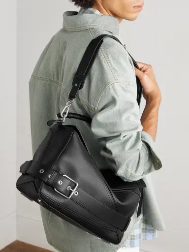 Loewe Puzzle Biker Large Buckled Leather Messenger Bag - Men | Thumbnail 6 Loewe Puzzle Biker Large Buckled Leather Messenger Bag - Men | Thumbnail 6