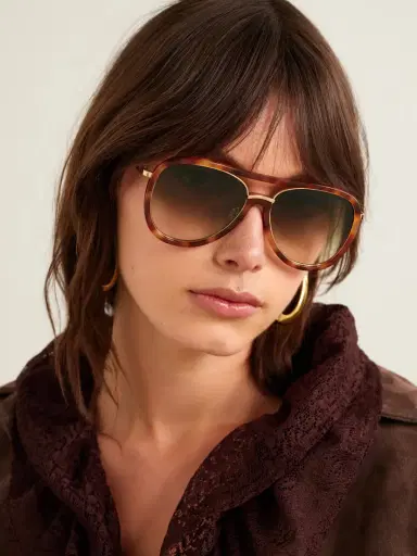 BARTON PERREIRA Fossett Aviator-style Tortoiseshell Acetate And Gold-tone Titanium Sunglasses | Thumbnail 2 BARTON PERREIRA Fossett Aviator-style Tortoiseshell Acetate And Gold-tone Titanium Sunglasses | Thumbnail 2