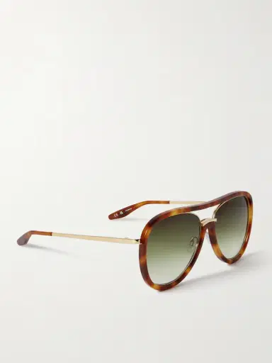 BARTON PERREIRA Fossett Aviator-style Tortoiseshell Acetate And Gold-tone Titanium Sunglasses | Thumbnail 3 BARTON PERREIRA Fossett Aviator-style Tortoiseshell Acetate And Gold-tone Titanium Sunglasses | Thumbnail 3