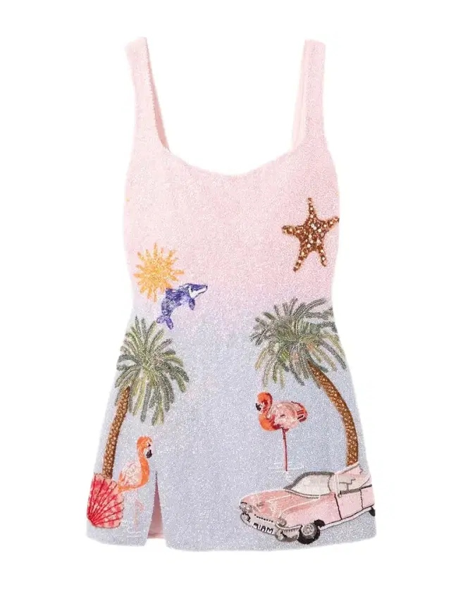 iami Embellished Beaded Tulle ini Dress iami Embellished Beaded Tulle ini Dress