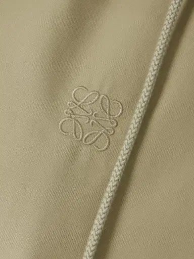 Loewe Hooded Striped Poplin-paneled Embroidered Cotton-twill Jacket | Thumbnail 5 Loewe Hooded Striped Poplin-paneled Embroidered Cotton-twill Jacket | Thumbnail 5