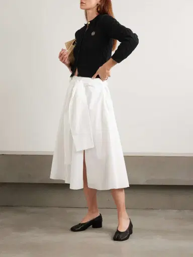 Loewe Embroidered Cable-knit Cotton Cardigan | Thumbnail 2 Loewe Embroidered Cable-knit Cotton Cardigan | Thumbnail 2