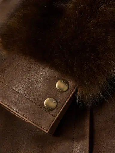 Chloé Cropped Shearling-trimmed Leather Jacket | Thumbnail 5 Chloé Cropped Shearling-trimmed Leather Jacket | Thumbnail 5