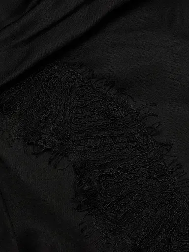 A.L.C. Women's Dion Draped Lace-Trimmed Minidress - Black | Thumbnail 7 A.L.C. Women's Dion Draped Lace-Trimmed Minidress - Black | Thumbnail 7