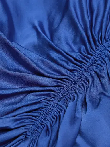 A.L.C. Women's Pia Satin Midi-Dress - Lapis | Thumbnail 7 A.L.C. Women's Pia Satin Midi-Dress - Lapis | Thumbnail 7