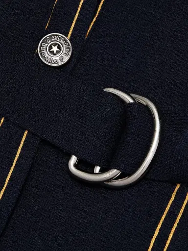 Cinq à Sept Women's Elisha Belted Cardigan Minidress - Navy | Thumbnail 7 Cinq à Sept Women's Elisha Belted Cardigan Minidress - Navy | Thumbnail 7