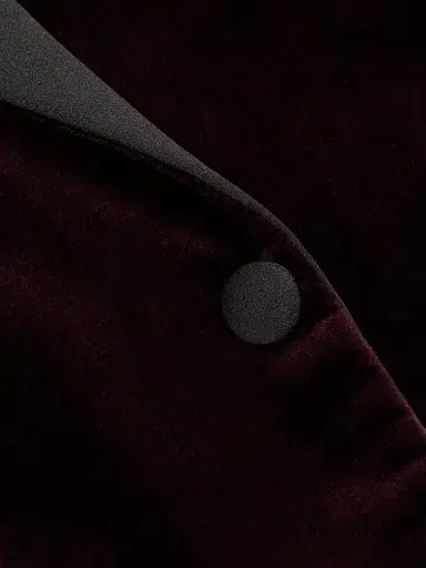 Saks Fifth Avenue Men's COLLECTION Velvet Formal Peak Lapel Jacket - Bordeaux - Size 48 | Thumbnail 7 Saks Fifth Avenue Men's COLLECTION Velvet Formal Peak Lapel Jacket - Bordeaux - Size 48 | Thumbnail 7
