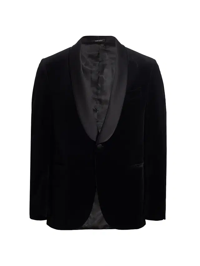 Men's COLLECTION Velvet Formal Shawl Jacket - Black Men's COLLECTION Velvet Formal Shawl Jacket - Black