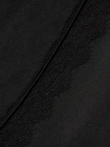 Leset Women's Barb Lace Trim Crop Tank - Black | Thumbnail 7 Leset Women's Barb Lace Trim Crop Tank - Black | Thumbnail 7