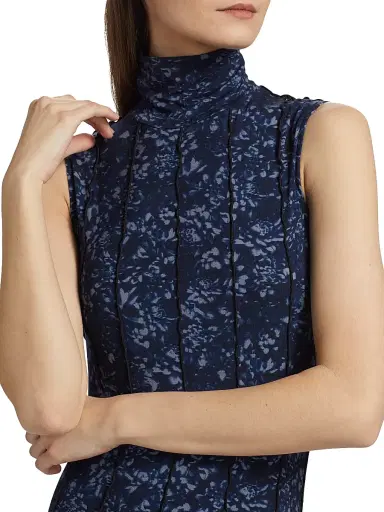 Proenza Schouler White Label Women's Valentina Printed Jersey Maxi Dress - Navy Slate | Thumbnail 6 Proenza Schouler White Label Women's Valentina Printed Jersey Maxi Dress - Navy Slate | Thumbnail 6