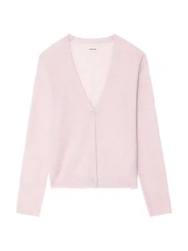 Zadig & Voltaire Women's Manylla Cashmere V-Neck Cardigan - Bebe - Size XS | Thumbnail 1 Zadig & Voltaire Women's Manylla Cashmere V-Neck Cardigan - Bebe - Size XS | Thumbnail 1
