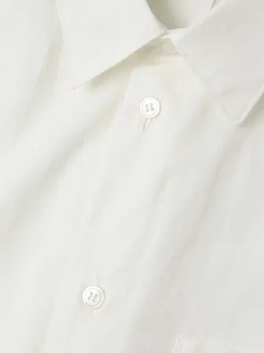 Homme Plissé Issey Miyake Men's July Streamline Short-Sleeve Cotton Shirt - White | Thumbnail 6 Homme Plissé Issey Miyake Men's July Streamline Short-Sleeve Cotton Shirt - White | Thumbnail 6