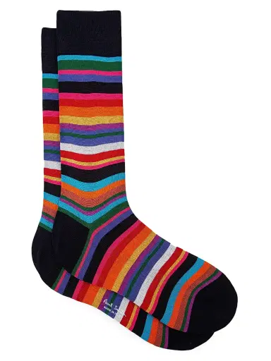 Paul Smith Men's Aldgate Striped Socks - Navy | Thumbnail 1 Paul Smith Men's Aldgate Striped Socks - Navy | Thumbnail 1