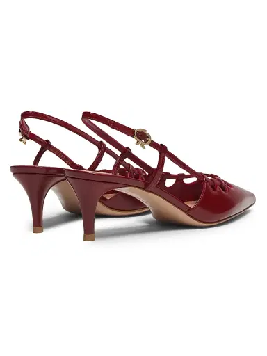 Gianvito Rossi Women's Nuit 55MM Leather Slingback Pumps - Rouge | Thumbnail 3 Gianvito Rossi Women's Nuit 55MM Leather Slingback Pumps - Rouge | Thumbnail 3