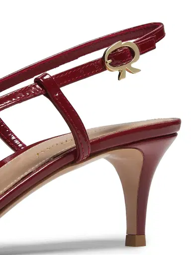 Gianvito Rossi Women's Nuit 55MM Leather Slingback Pumps - Rouge | Thumbnail 5 Gianvito Rossi Women's Nuit 55MM Leather Slingback Pumps - Rouge | Thumbnail 5