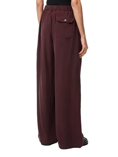 LOEWE Women's Pyjama Silk Trousers - Burgundy | Thumbnail 3 LOEWE Women's Pyjama Silk Trousers - Burgundy | Thumbnail 3