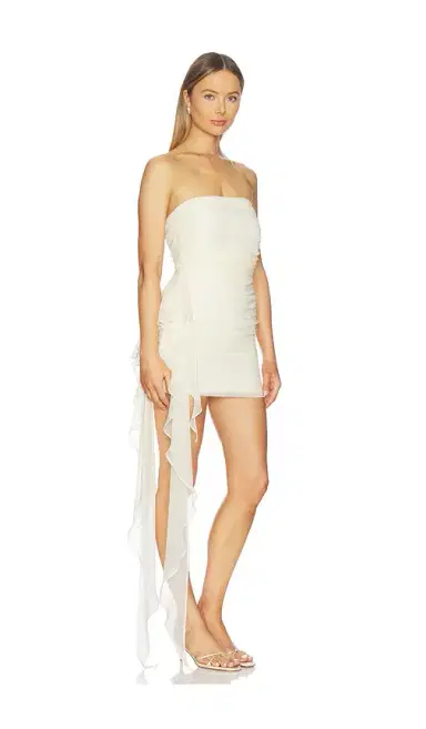 The Sei Strapless Mini Dress With Ruffle | Thumbnail 2 The Sei Strapless Mini Dress With Ruffle | Thumbnail 2