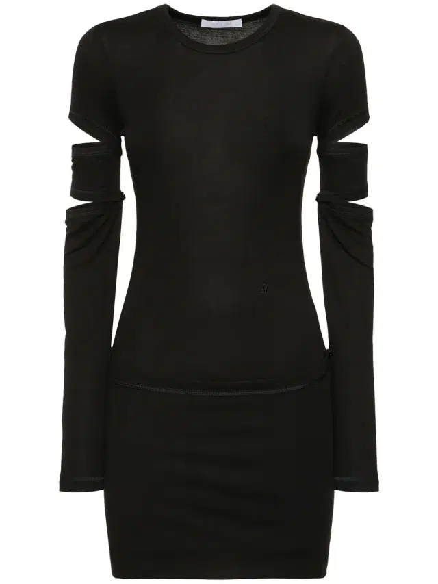 Slash Cut Out Jersey Midi Dress Slash Cut Out Jersey Midi Dress