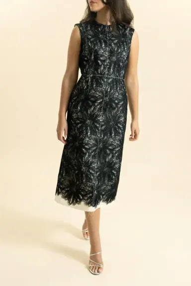 Erdem Sleeveless Thread Midi Dress | Thumbnail 2 Erdem Sleeveless Thread Midi Dress | Thumbnail 2