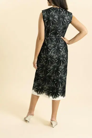 Erdem Sleeveless Thread Midi Dress | Thumbnail 4 Erdem Sleeveless Thread Midi Dress | Thumbnail 4