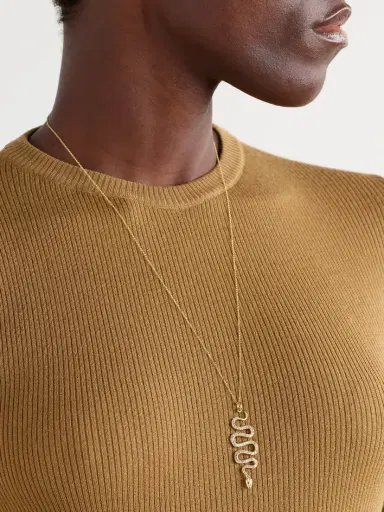 Ileana Makri Black Mamba 18-karat Gold Diamond Necklace | Thumbnail 2 Ileana Makri Black Mamba 18-karat Gold Diamond Necklace | Thumbnail 2