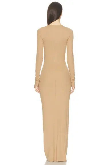ÉTERNE Long Sleeve Crewneck Maxi Dress | Thumbnail 3 ÉTERNE Long Sleeve Crewneck Maxi Dress | Thumbnail 3