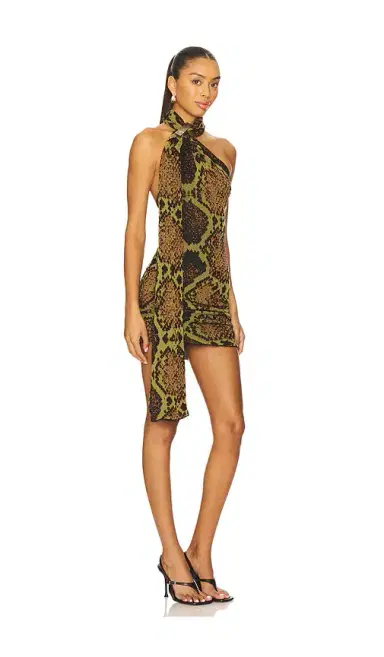 The Attico Python Sleeveless Mini Dress | Thumbnail 2 The Attico Python Sleeveless Mini Dress | Thumbnail 2