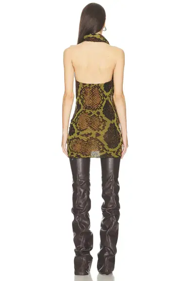 The Attico Python Sleeveless Mini Dress | Thumbnail 5 The Attico Python Sleeveless Mini Dress | Thumbnail 5