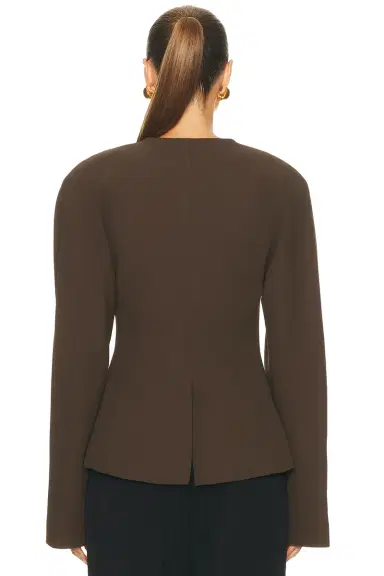 EAVES Gal Polished Crepe Blazer | Thumbnail 5 EAVES Gal Polished Crepe Blazer | Thumbnail 5
