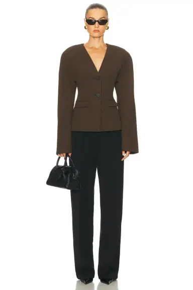 EAVES Gal Polished Crepe Blazer | Thumbnail 6 EAVES Gal Polished Crepe Blazer | Thumbnail 6