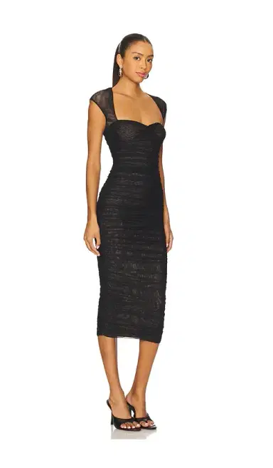 SEROYA Kylie Mesh Midi Dress | Thumbnail 2 SEROYA Kylie Mesh Midi Dress | Thumbnail 2