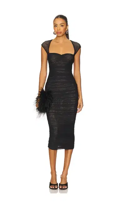 SEROYA Kylie Mesh Midi Dress | Thumbnail 1 SEROYA Kylie Mesh Midi Dress | Thumbnail 1