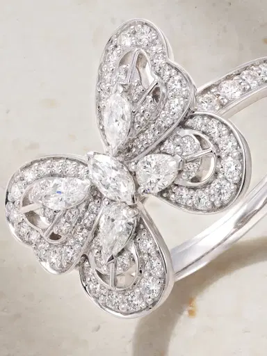 De Beers London Portraits Of Nature Butterfly 18-karat White Gold Diamond Ring | Thumbnail 4 De Beers London Portraits Of Nature Butterfly 18-karat White Gold Diamond Ring | Thumbnail 4