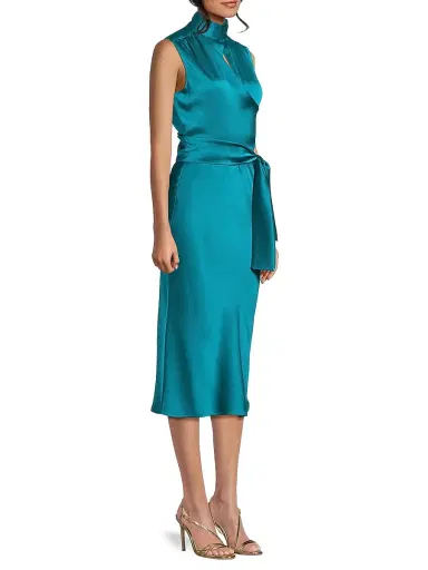 Undra Celeste Women's Everyday Tropics Joi Satin Sheath Dress | Thumbnail 4 Undra Celeste Women's Everyday Tropics Joi Satin Sheath Dress | Thumbnail 4