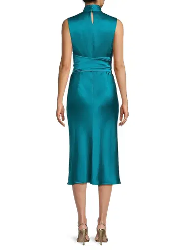 Undra Celeste Women's Everyday Tropics Joi Satin Sheath Dress | Thumbnail 5 Undra Celeste Women's Everyday Tropics Joi Satin Sheath Dress | Thumbnail 5
