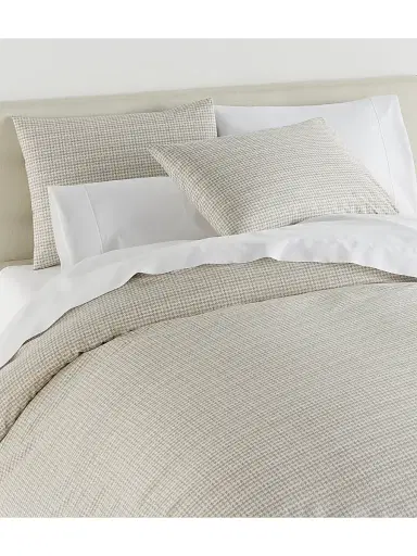 Peacock Alley Houndstooth 2-Piece Sleeping Sham Set - Greige King | Thumbnail 3 Peacock Alley Houndstooth 2-Piece Sleeping Sham Set - Greige King | Thumbnail 3