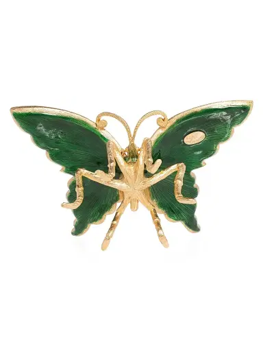Jay Strongwater Lea Medium 14K Yellow Godlplated & Swarovski Crystal Butterfly Figurine | Thumbnail 2 Jay Strongwater Lea Medium 14K Yellow Godlplated & Swarovski Crystal Butterfly Figurine | Thumbnail 2