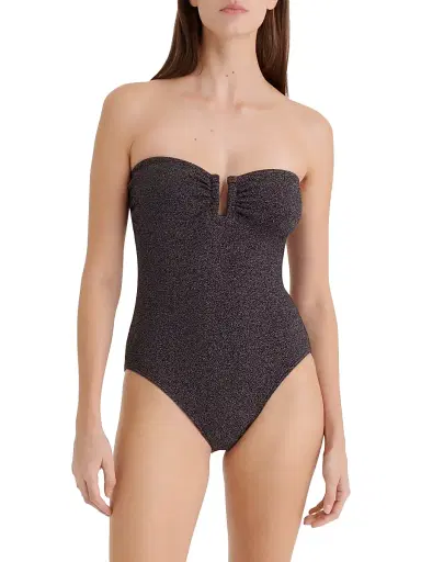 Eres Women's Scintillant Glitter Bustier One-Piece Swimsuit - Noir Lurex - Size 8 | Thumbnail 3 Eres Women's Scintillant Glitter Bustier One-Piece Swimsuit - Noir Lurex - Size 8 | Thumbnail 3